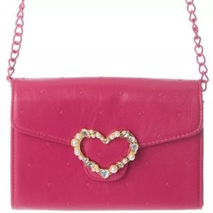 Betsey Johnson crossbody chain purse